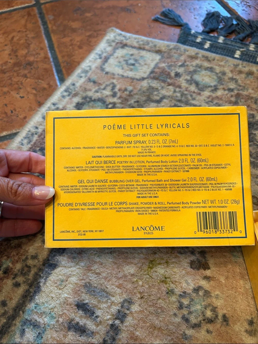 Lancome Poême Yellow Fragrance Gift Set